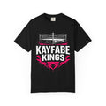 Kayfabe Kings Official Logo Tee — Black & Pink Wrestling T-Shirt