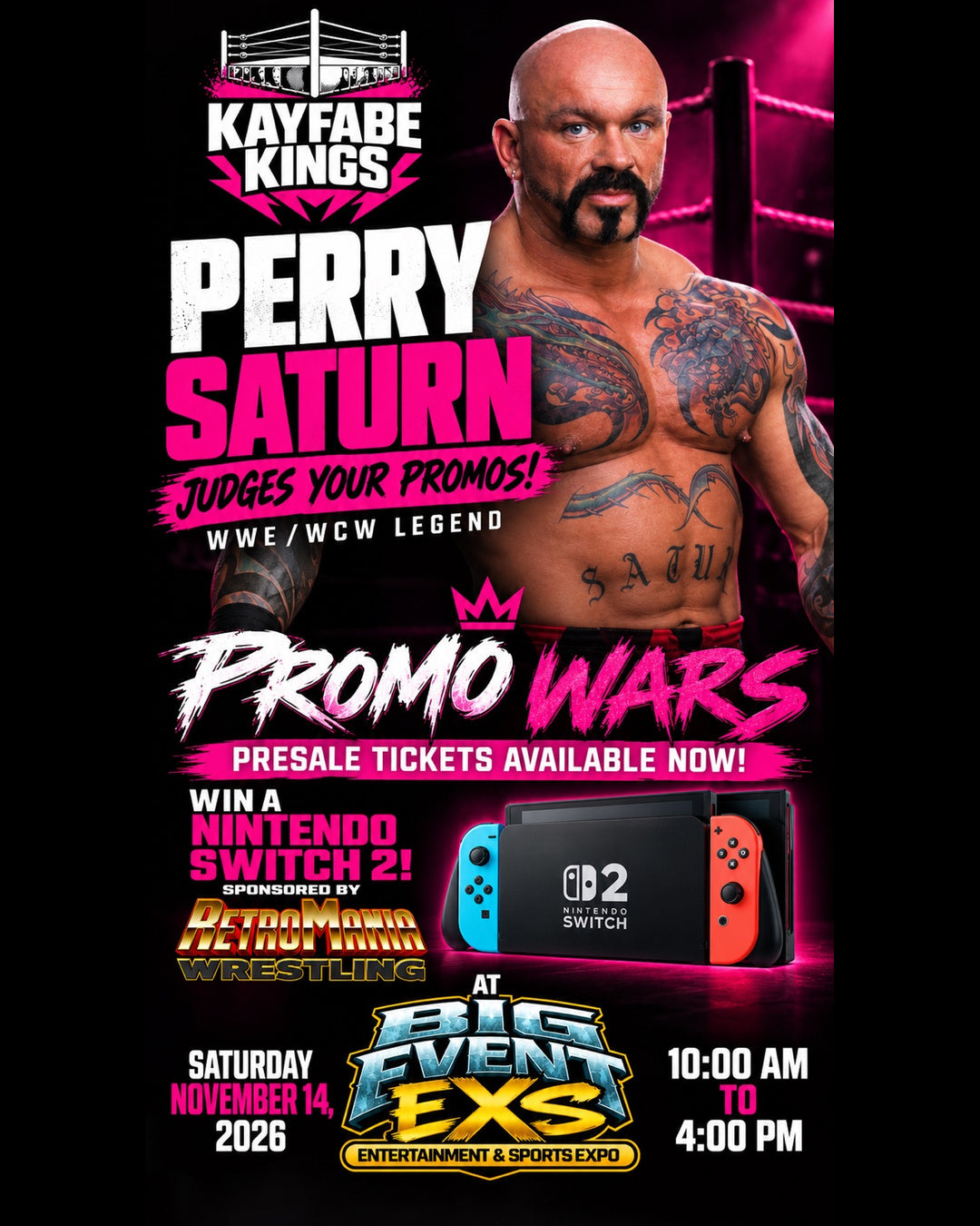 Kayfabe Kings Promo Wars Competitor Entry — Perry Saturn | The Big Event 2026
